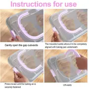 Baking Pan with Lid 10x14 Inch Rectangular Cake Pan with Wide Handle paTtJ