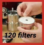 120X Bellman White Coffee Paper filter for CX-25P