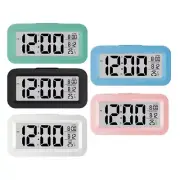 Sleek LCD Alarm Clock with Calendar and Thermometer for Home or Office