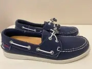Womens Sebago Docksides Navy Neoprene B500163 Medium Width