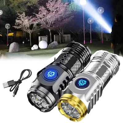 Three-Eyed MonsterMini Flashlight, Rechargeable LED Flashlights High Lumens HOT