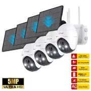 5MP Wireless WIFI Outdoor Home CCTV Security Camera Battery Solar Powered 360°