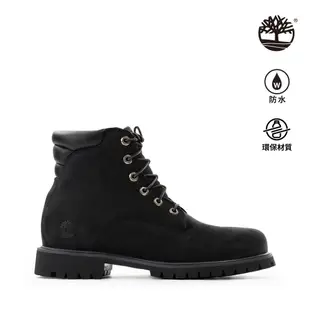 Timberland 男款黑色磨砂皮革防水Alburn6吋靴|6939R001