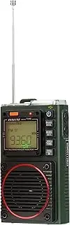 Retekess TR111 Shortwave Radio, Pocket Radio with Bluetooth, AM FM SW VHF WB, TF, Recording, Clock, Alarm, Sleep Timer, SOS, Flashlight