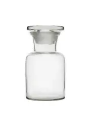 Eisco Labs 60ml Reagent Bottle, Wide Neck with Glass Stopper - Soda Glass