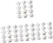 120 Pcs Little Angel Accessories Little Cherub Flatback Charms Hair Accessories Charms Mini Accessories Scrapbook Embellishments Paintable Figurines Angel Statue Phone Resin White