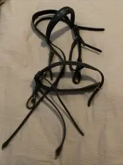 Jeremy & Lord Bling Dressage Bridle Full Black Leather
