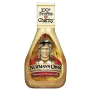 Newman's Own Salad Dressing, Parmesan & Roasted Garlic, 16 Oz