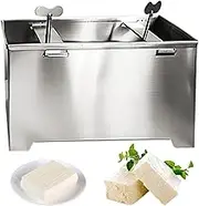 Tofu Press Stainless Steel, Adjustable Paneer Maker with Drain Hole and Drip Tray, 6.3x4.7x3.5 Inch Cheese Press for Making 2kg Tofu-