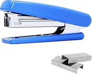 PROMISE FLOURISH Stapler Set with Staple Remover and 1000 Staples, Jam Free Stapler (Blue)