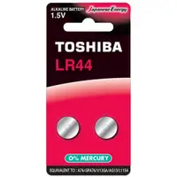 在飛比找PChome24h購物優惠-【東芝Toshiba】4入組LR44鈕扣型A76鹼性電池2粒