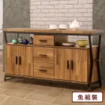 【HOMELIKE】愛葛莎工業風5尺餐櫃/廚房收納櫃
