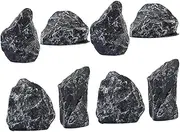Garneck Miniature Creative Landscape 8pcs Mini Rockery Stone Decorative Fish Tank Landscape Stone Statue