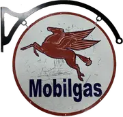 MASSIVE Mobilgas Mobil Fuel Petrol Metal Bar Wall Sign Man Cave Garage Workshop
