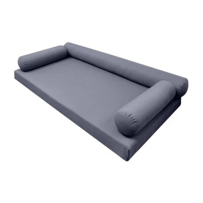 |SLIPCOVER ONLY|S6 Daybed Mattress Bolster Pillow Cover Knife Edge Twin-XL AD001