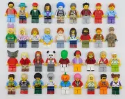 LEGO 10 NEW LEGO MINIFIGURES TOWN CITY SERIES BOY GIRL TOWN PEOPLE SET