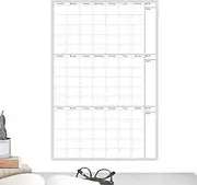 Dry Erase Calendar - Monthly Planner Whiteboard | Reusable Whiteboard Calendar Set | Monthly, Weekly & Daily Planners | Notice Board for Home, Classroom, Kitchen & Office