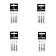 4x 3pc Target Pro Grip Spin Shaft Dart Accessory Medium - Clear