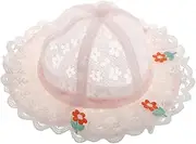 [CLISPEED] Girl Wide Brim Sun Hat Breathable Mesh Fisherman's Cap for Summer Beach Protection for Ages Stylish and Comfortable Head Covering Pink