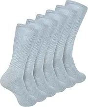 [Zaccai] Women's Crew Socks Casual Lightweight Cotton Socks (3 Pairs)