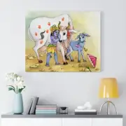 Krishna Gopal - canvas wall art print || Hare Krishna spiritual art