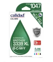 Calidad Calibre ALTERNATIVE FOR BROTHER LC-3339XL Calidad Ink Cartridges 4 Pack