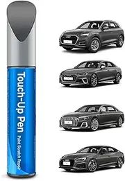 Teslaunch LX7R/0C Monsoon Grey Metallic Touch Up Paint Compatible With Audi Exact Match Car Paint Pen Scratch Repair