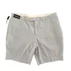 Ralph Lauren Polo Mens 42 Blue Suspender Buttons Seesucker Stripe Shorts New