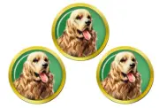 American Cocker Spaniel Golf Ball Markers