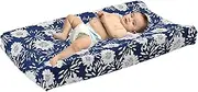 Baby Pad Cover - Soft Cotton Leaves, Breathable Cotton Nursery Leaves | Fitted Changing Table Cover, Stretchy Diaper Changing Pad, Tab Use