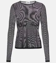 [Jean Paul Gaultier] Jean Paul Gaultier Sheer mesh top AU 6 black