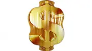 Airtime Luxe Inflatable Pool Float - Dollar Sign 157x108cm