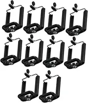 10pcs Phone Holder Mobile Phones Cell Phone Brackets Telephone Selfie Stick Cellphone Phone Light Clip para Grip Hand Phone Selfie Clip Phone Supporter Phone Selfie Bracket Black jojofuny