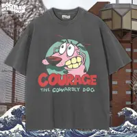 在飛比找蝦皮購物優惠-The COWARDLY DOG 大碼 T 恤 THE CO