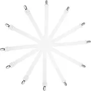 CIYODO Bed Sheet Holder Straps 6pcs Elastic Tablecloth Clips for Outdoor and Indoor Use Hidden Clamp Design