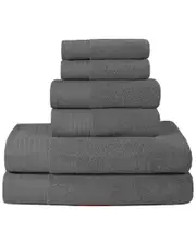 Superior Turkish Cotton 6Pc Highly Absorbent Solid Towel Set