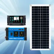 6000W 100A 110V Solar Panel Kit Complete Solar Power Generator Home Grid Systek9