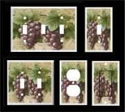 GRAPE VINE #5 LIGHT SWITCH COVER PLATE LIGHT SWITCH COVER PLATE