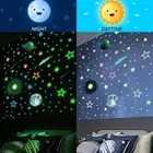 Glow In The Dark Luminous Stars Moon Wall Stickers Kid Decor DIY Decal Room S9H2