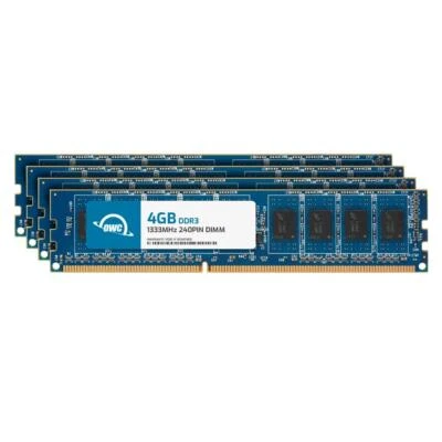 OWC 16GB (4x4GB) DDR3 1333MHz 2Rx8 Non-ECC UDIMM 240pin Memory RAM