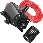 Milisten Mini Brushless Water Pump for Aquarium Submersible Fish Tank Water Pump with Flow Rate for Fountains Gardens Computer Cooling Enhanced Sealing