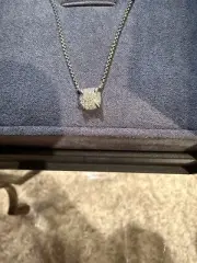 David Yurman Sterling Silver Petite Châtelaine Diamond Pavé Pendant Necklace