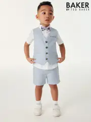 Baker by Ted Baker Shirt Waistcoat and Shorts Set (AJ6947) | $150 - $161