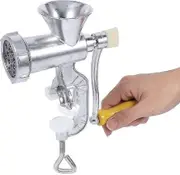 Zhenv Kitchen Grinder - Aluminium Alloy Hand Operate Manual Meat Grinder Sausage Beef Mincer Table Kitchen Home Tool