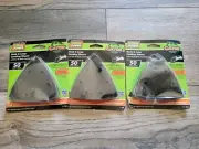 3x Gator #7843 HOOK & LOOP SANDING SHEET 50 Coarse Grit 12PC/PK Black Zirconium
