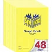 Spirax 130 Graph Book 10mm Grid 48 Pages A4 Pack 20