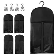Hair Extension Storage Bag | Dust-proof Wig Organizer Storage Bags - Clear Wig Hanger, Portable Hairpieces Storage Bag Wig Travel Case for Hair Extensions, Wigs