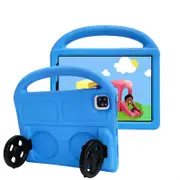 Catzon Wheel iPad Case For iPad Pro 11 Air4 10.9 inch Shockproof Stand Cover With Handle Stand-Blue