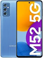 [Samsung] Galaxy M52 Dual SIM 128GB ROM + 6GB RAM Factory Unlocked 5G Smartphone (Light Blue) - International Version