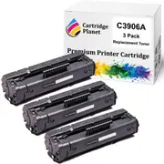 3 Pack Compatible Toner Cartridge Replacement for HP C3906A 06A (2,500 Pages) for HP Laserjet 3100 3100se 3100xi 3150 AiO 3150se AiO 3150xi AiO 5L 5L FS 5L Xtra 6L 6L Pro 6L se 6L xi